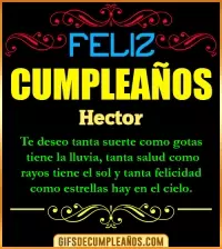 GIF Frases de Cumpleaños Hector